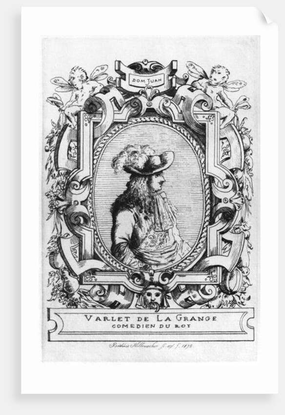 Charles Varlet, known as La Grange, in the role of Dom Juan from 'Don Juan, or Le Festin de Pierre' by Jean-Baptiste Poquelin Moliere 1875 by Frederic Desire Hillemacher