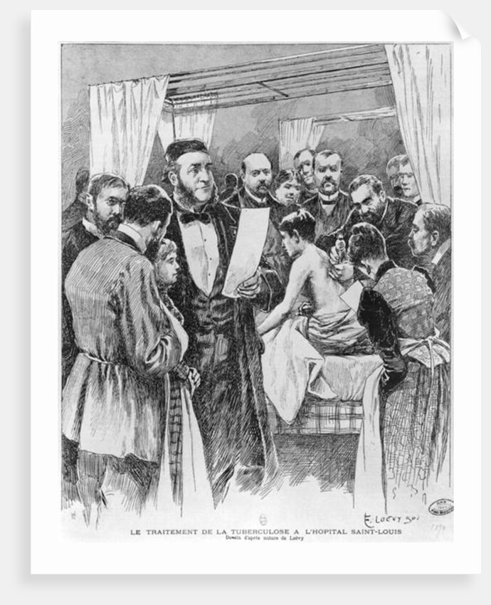 The treatment of tuberculosis at St. Louis hospital, Paris, 1890 by Edward Loevy