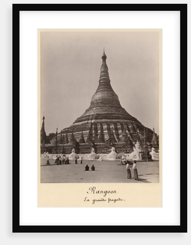 The Shwedagon Pagoda at Rangoon, Burma, c.1860 by English Photographer