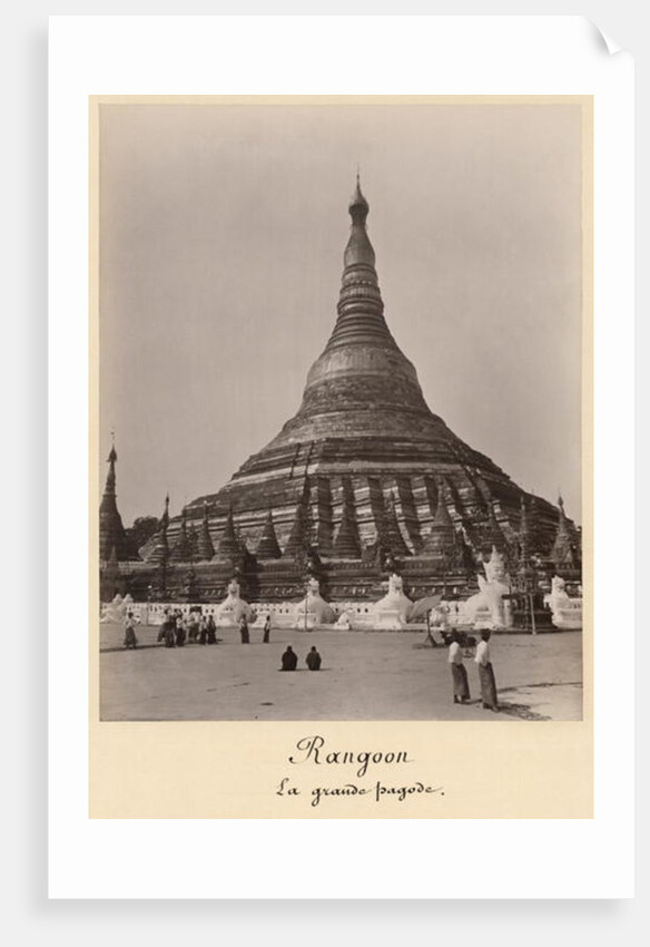 The Shwedagon Pagoda at Rangoon, Burma, c.1860 by English Photographer
