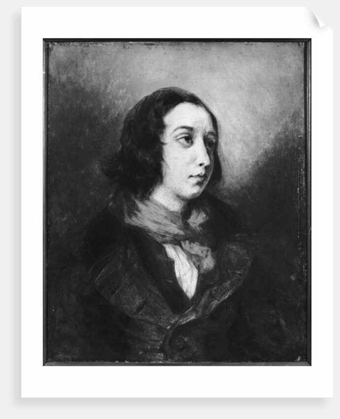 Portrait of George Sand, 1838 by Ferdinand Victor Eugene Delacroix