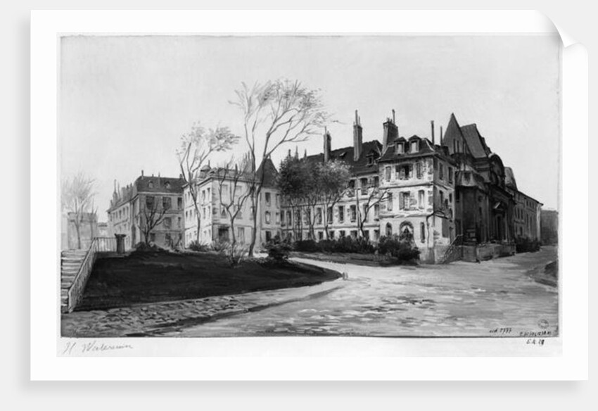 View of the Maternite Port-Royal, the gardens, 1905 by Herminie Waterneau
