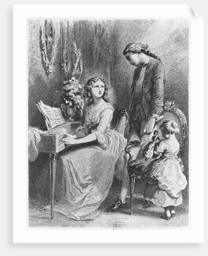 Illustration from 'The Sorrows of Werther' by Johann Wolfgang Goethe by Tony Johannot