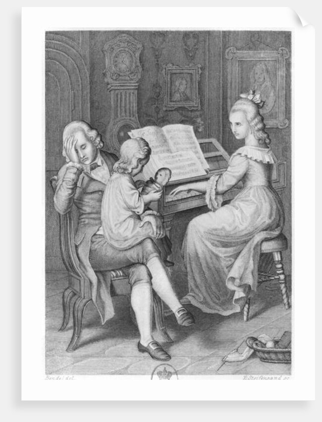 Illustration from 'The Sorrows of Werther' by Johann Wolfgang Goethe engraved by Xaver Steifensand by Hans Bendel