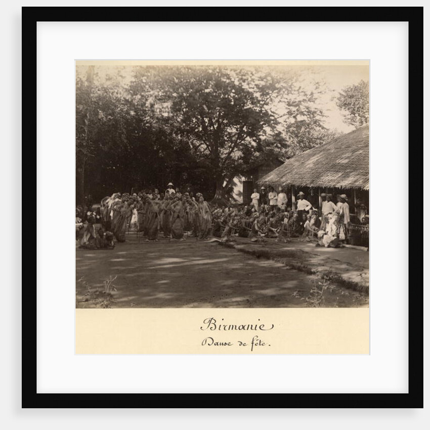 Burmese dancers celebrating, Burma, late 19th century by English Photographer
