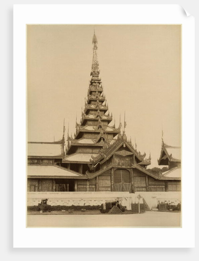 The Myei-nan or Main Audience Hall in the palace of Mandalay, Burma, late 19th century by Anonymous