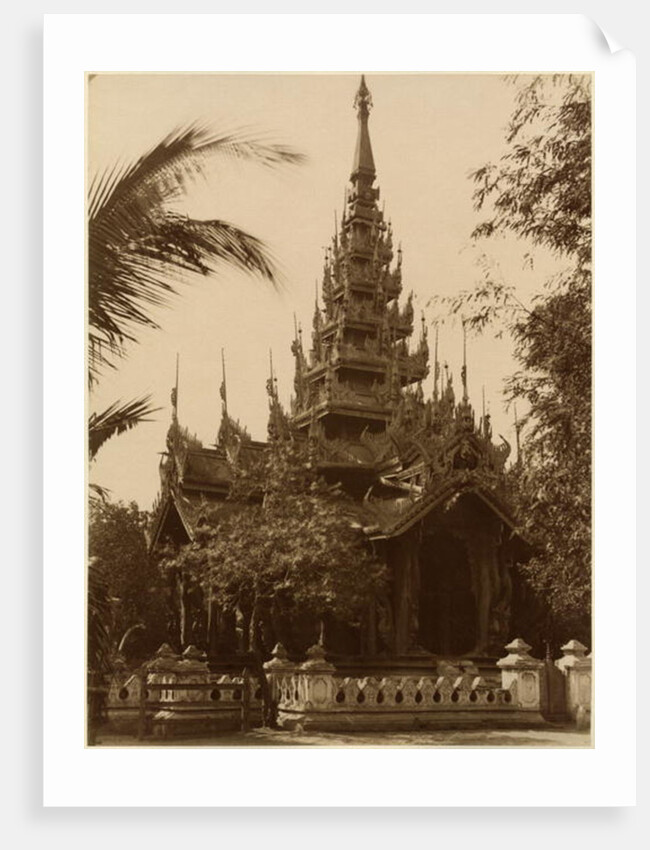 Temple in Mandalay, Burma, late 19th century by Anonymous