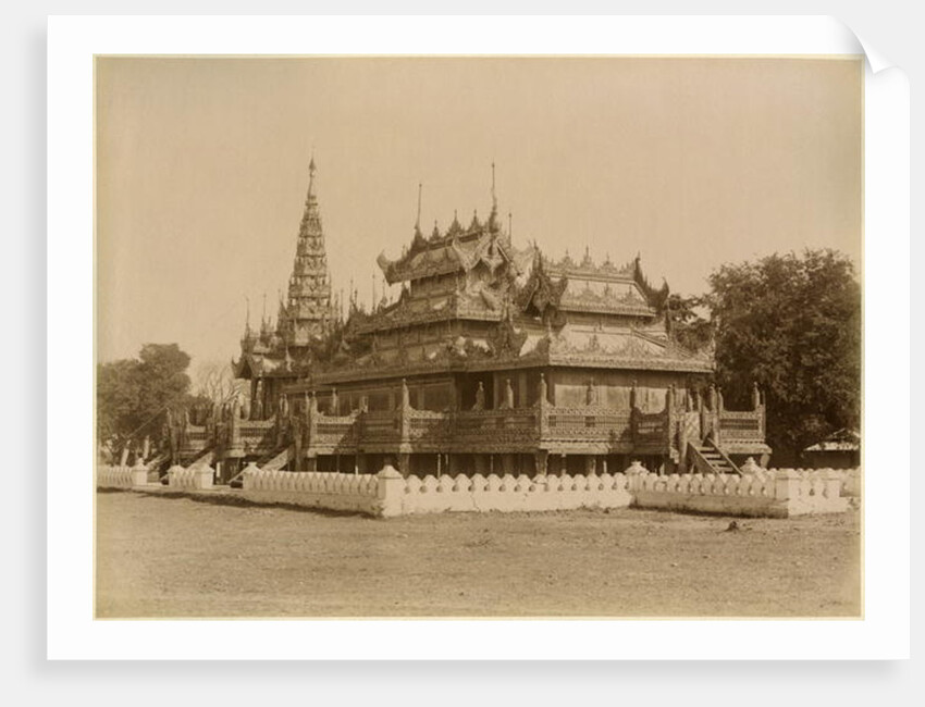 King Thibaw Min's School Now Used as a Church, 1888-93 by Felice (1825-c.1908) Beato