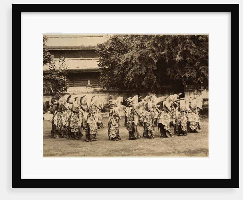 Veiled dancers at Mandalay, Burma, late 19th century by Anonymous