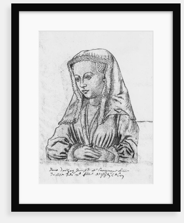 Ms 266 fol.62 Bonne d'Artois, Countess of Nevers and Rethel, Duchess of Burgundy by Flemish School