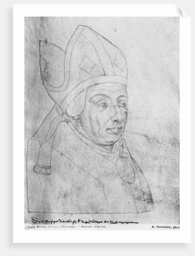 Ms 266 fol.97 David, bishop of Utrecht by Flemish School