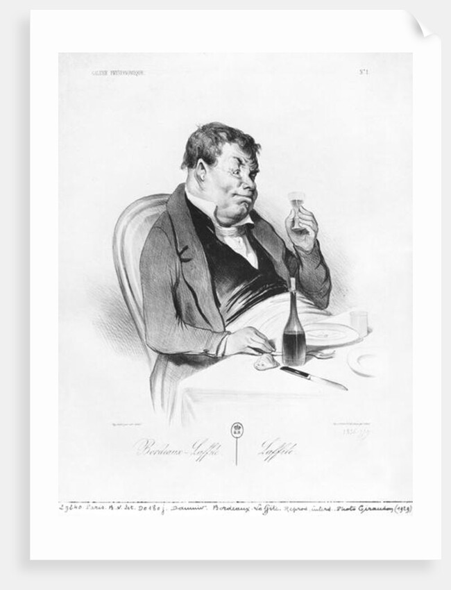 eries 'Galerie physionomique', Bordeaux Laffit by Honore Daumier