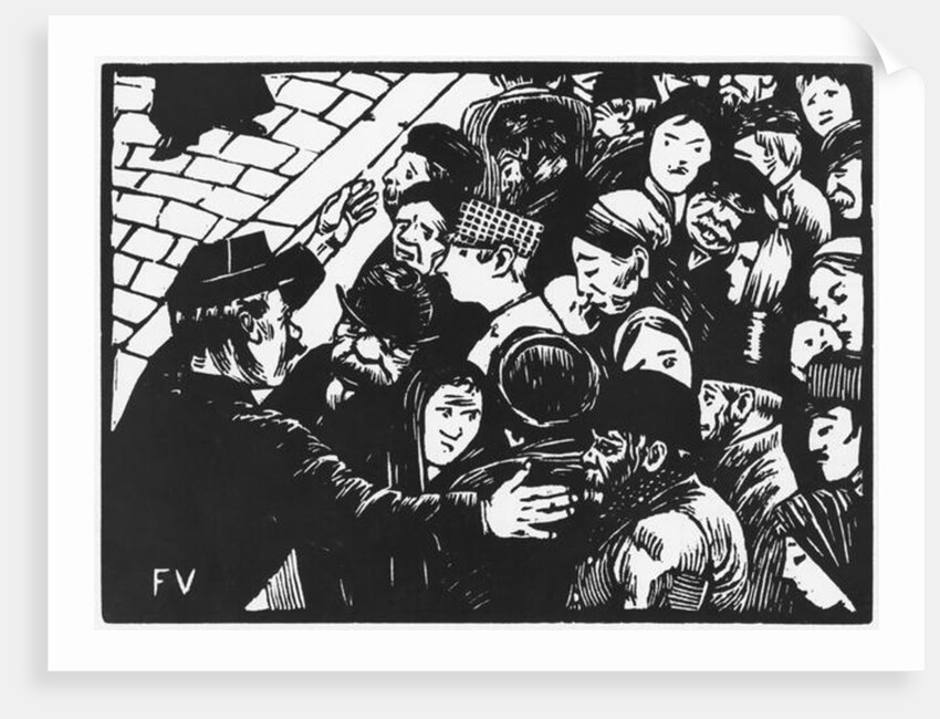 The Paris crowd, 1892 by Felix Edouard Vallotton