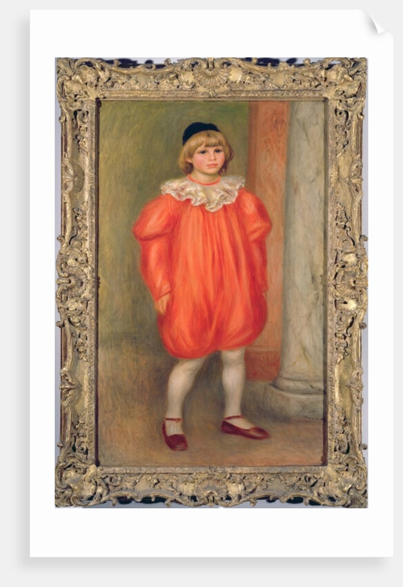 Claude Renoir in a clown costume, 1909 by Pierre Auguste Renoir