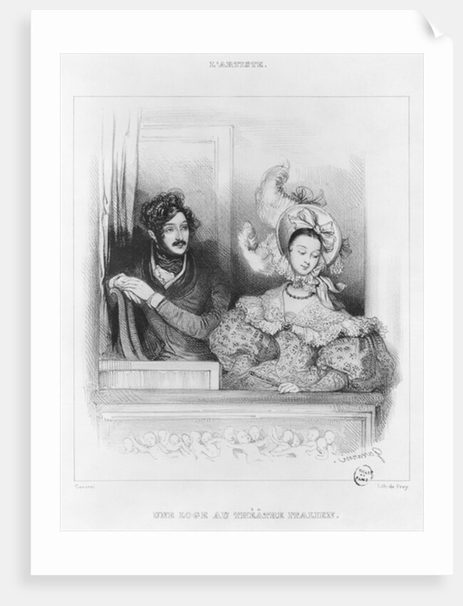 A box at the Theatre Italien by Paul Gavarni