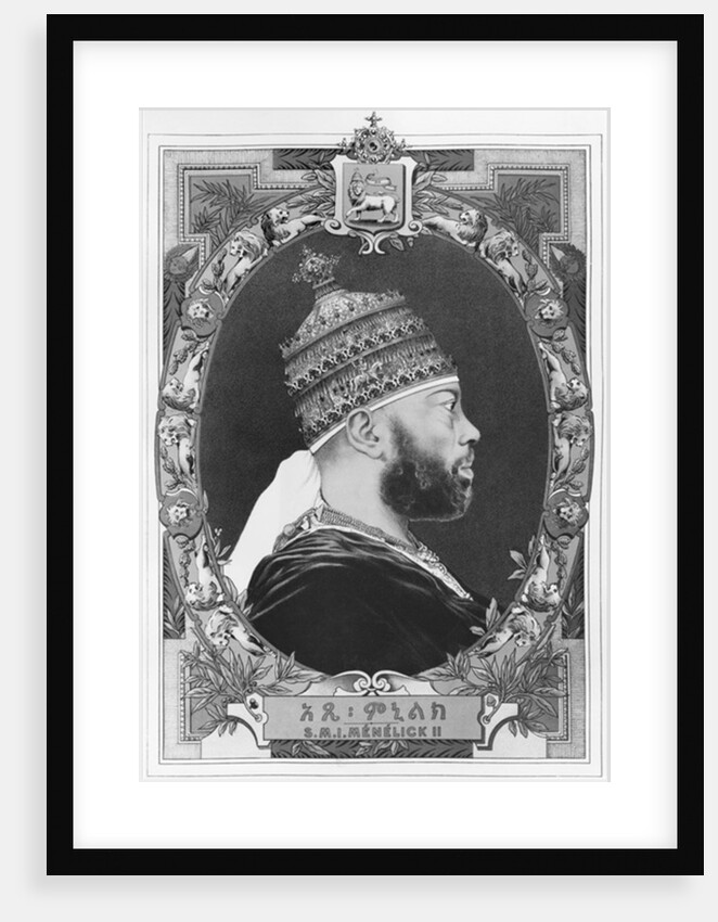 Negus of Ethiopia, Menelik II by French School