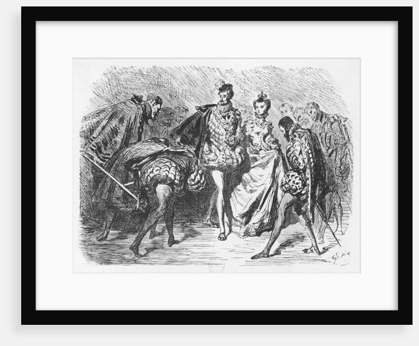 King and court by Gustave Dore
