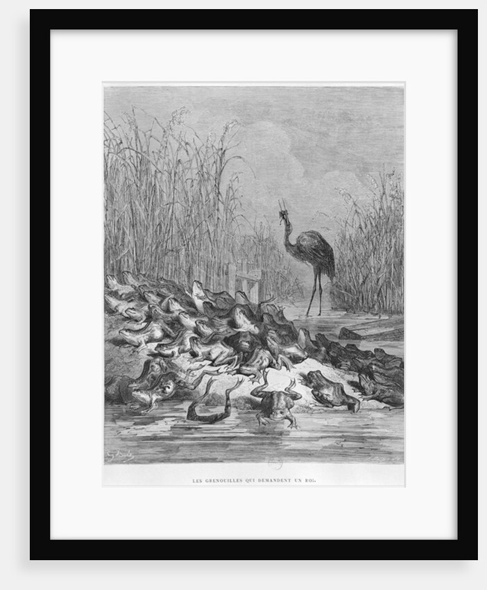 The frogs asking for a king by Gustave Dore