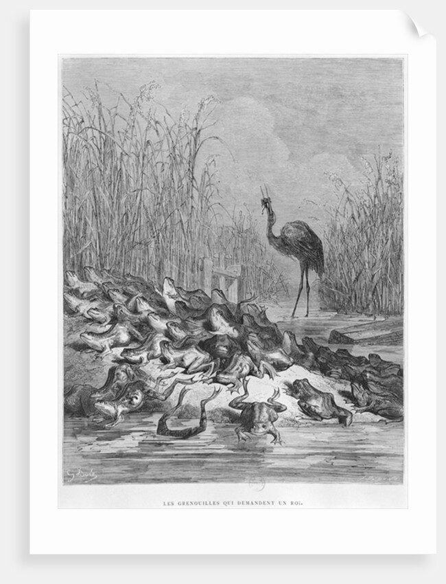 The frogs asking for a king by Gustave Dore
