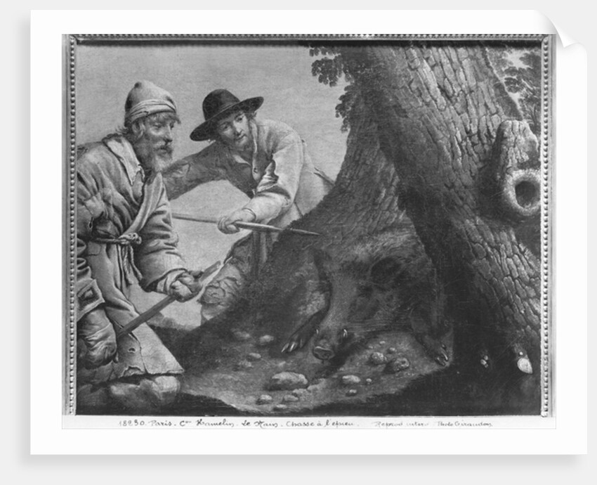 Boar hunt by Master of the Processions