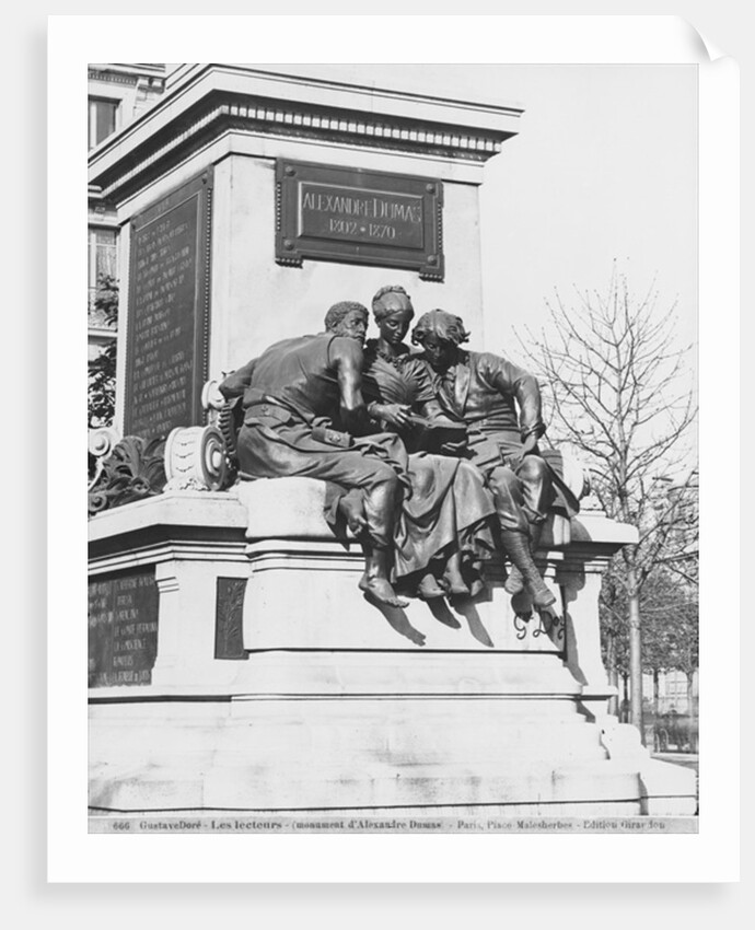 Monument to Alexandre Dumas Pere, the readers, 1883 by Gustave Dore