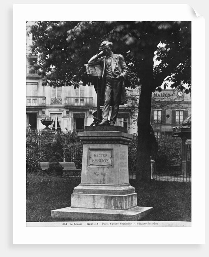 Monument to Hector Berlioz, Square Vintimille, 1884 by Alfred Charles Lenoir