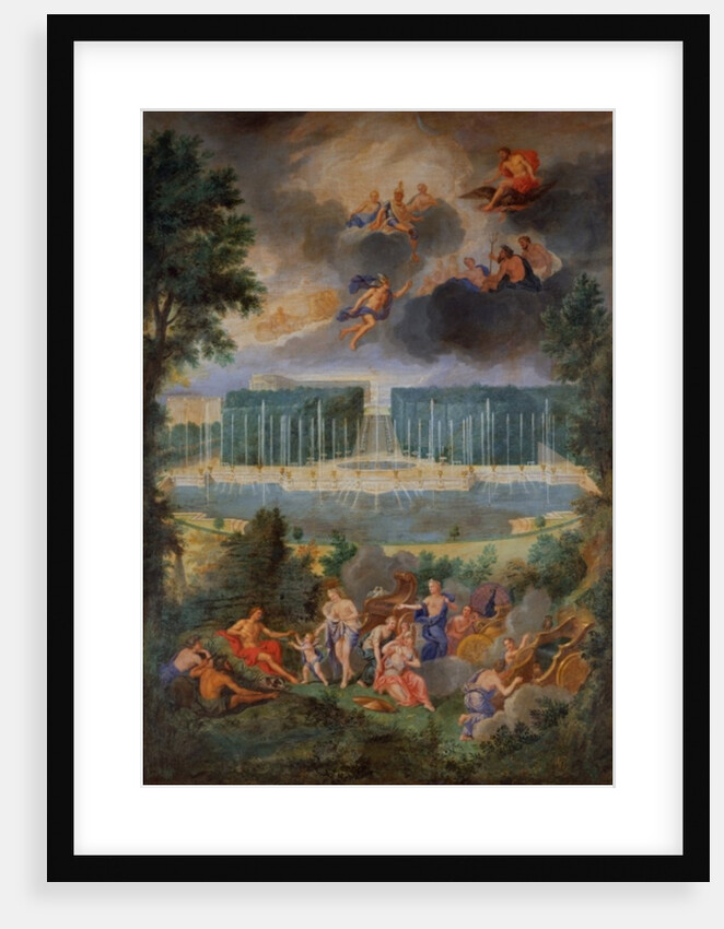 The Groves of Versailles. View of the pool of Neptune and walkway with the Judgement of Paris, 1688-93 by Jean the Younger Cotelle
