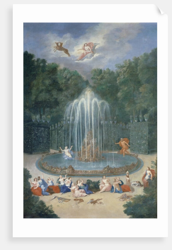 The Groves of Versailles. View of the Star or Mountain of Water with Alph persuing Arethusa by Jean the Younger Cotelle