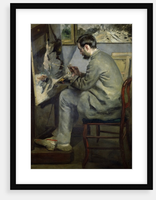 Frederic Bazille at his Easel, 1867 by Pierre Auguste Renoir