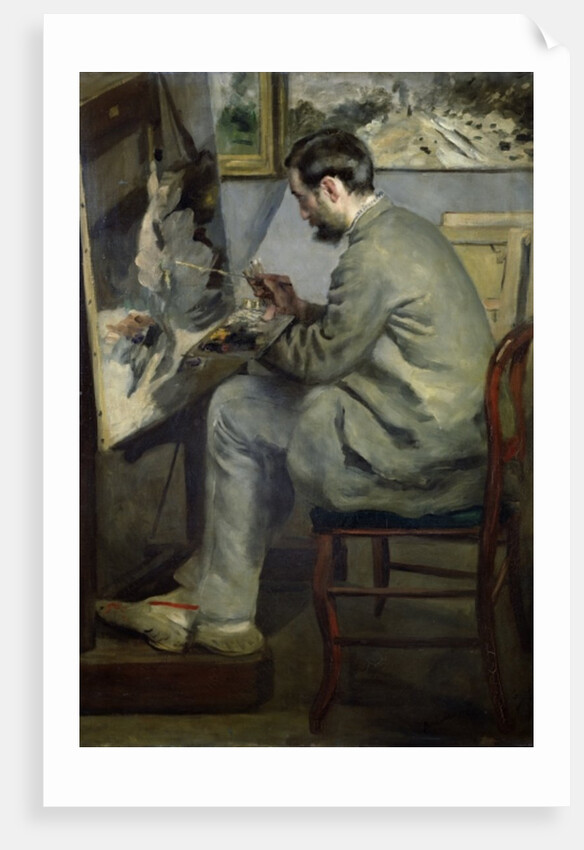 Frederic Bazille at his Easel, 1867 by Pierre Auguste Renoir