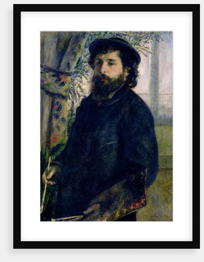 Portrait of Claude Monet 1875 by Pierre Auguste Renoir