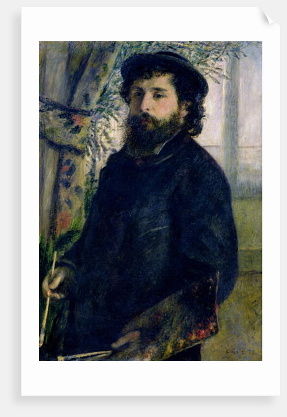 Portrait of Claude Monet 1875 by Pierre Auguste Renoir