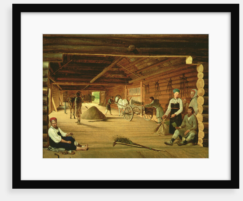 The Threshing Floor, 1821 by Aleksei Gavrilovich Venetsianov