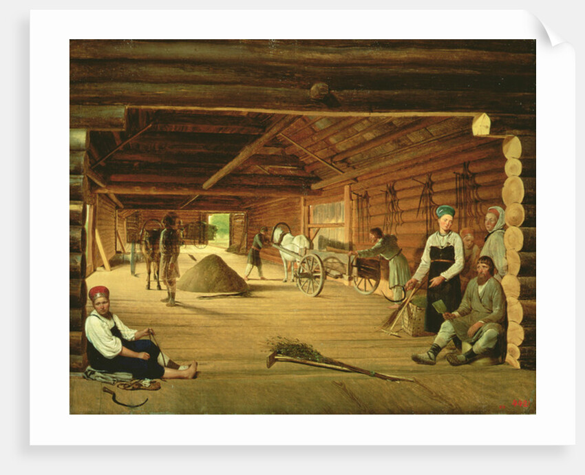 The Threshing Floor, 1821 by Aleksei Gavrilovich Venetsianov