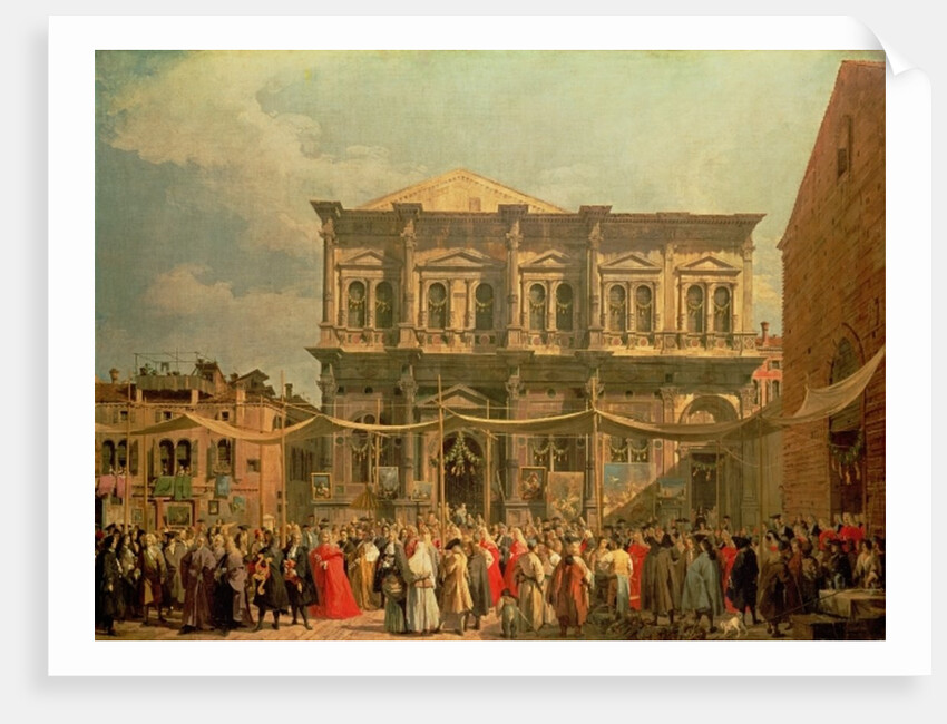 Venice: The Feast Day of Saint Roch, c.1735 by Canaletto