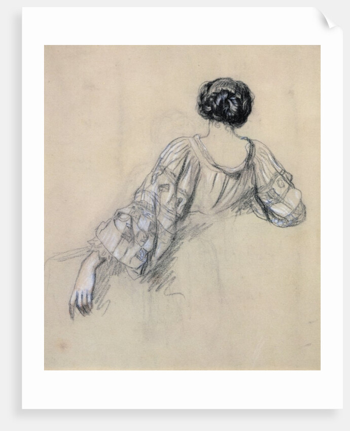 Back of a Young Woman by Antoine Auguste Ernest Herbert or Hebert