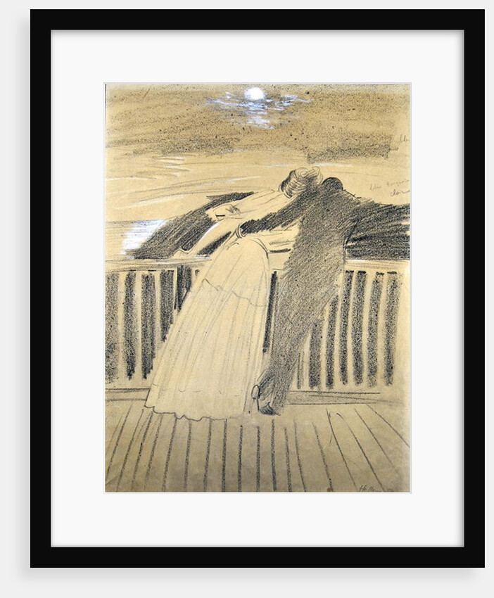 Jeanne Hugo and Jean Charcot at Hauteville House, Guernsey by Paul Cesar Helleu