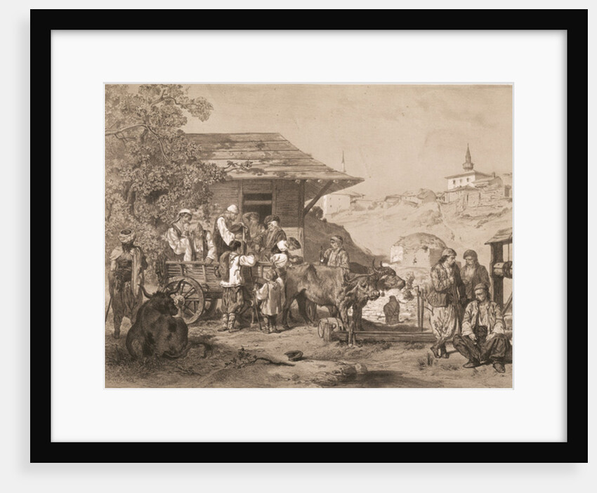 Bulgarians near Varna, printed by Lemercier, Paris by Jules Joseph Augustin Laurens