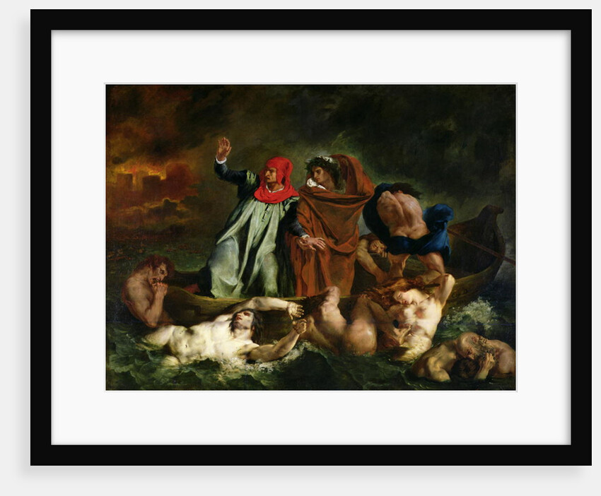 Dante and Virgil in the Underworld, 1822 by Ferdinand Victor Eugene Delacroix