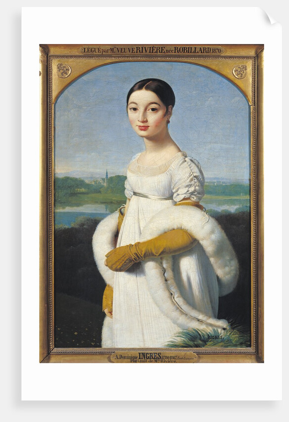 Portrait of Mademoiselle Caroline Riviere 1805 by Jean Auguste Dominique Ingres