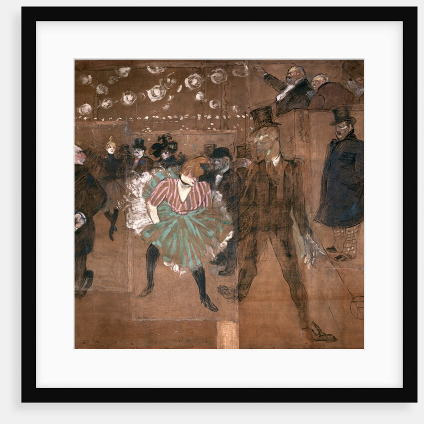 Dancing at the Moulin Rouge: La Goulue and Valentin le Desosse 1895 by Henri de Toulouse-Lautrec