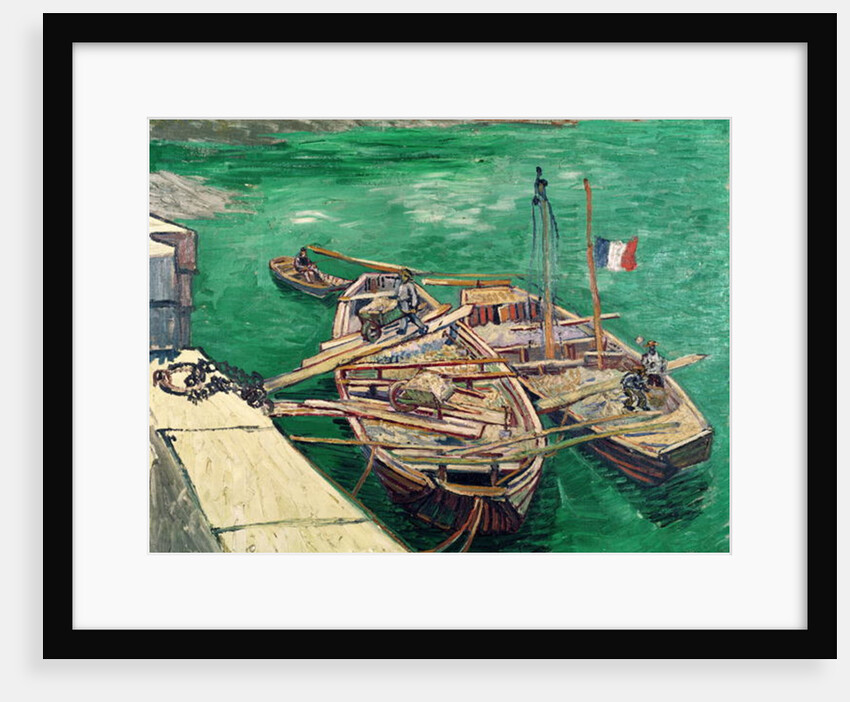 Landing Stage with Boats by Vincent van Gogh