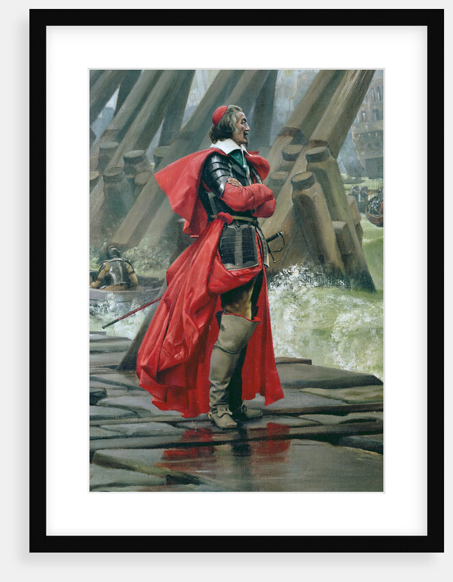 Cardinal Richelieu on the sea wall at La Rochelle, 1881 by Henri-Paul Motte