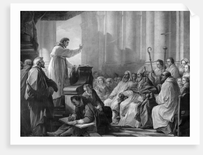 St. Augustine preaching before Valere, Bishop of Hippo by Carle van Loo
