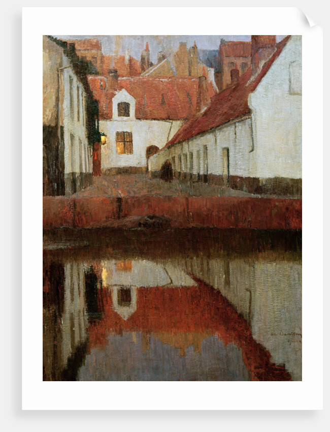 Little Town on the Edge of the Water, at Dusk, 1899 by Albert Baertsoen