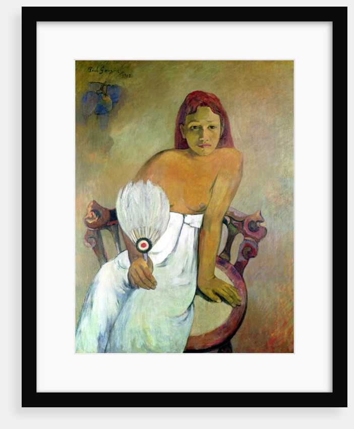 Girl with fan, 1902 by Paul Gauguin
