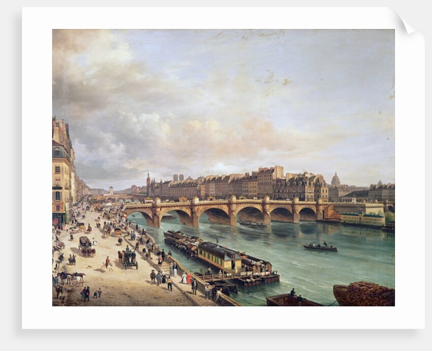 View of Pont Neuf, 1832 by Giuseppe Canella