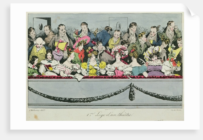 Premiere Loge d'un theatre by Fortune Delarue