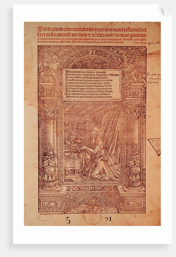 St. Jerome in his Studiolo by French School