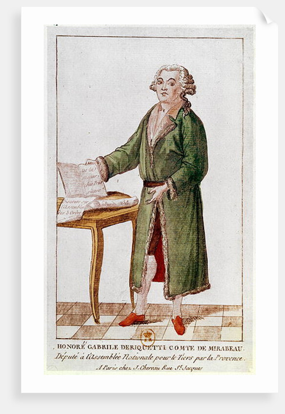 Honore Gabriel Riqueti Mirabeau by French School